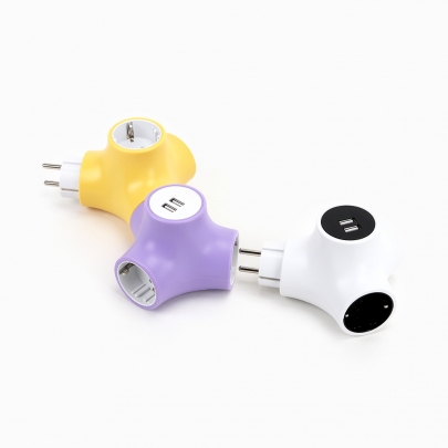 Y형 디자인 멀티탭 USB 멀티 콘센트