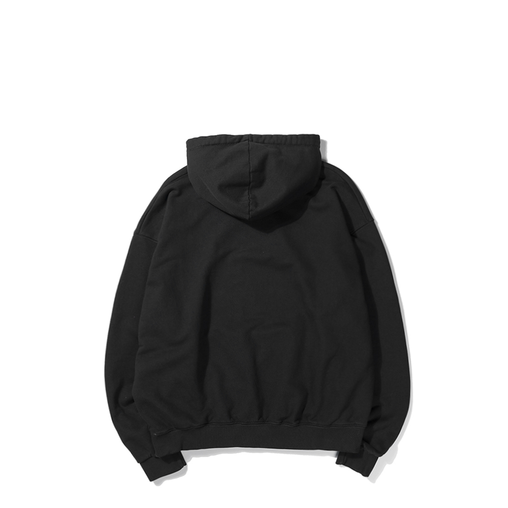 OVER THINKING HEAVY HOODIE  BLACK